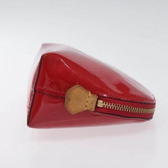 LOUIS VUITTON Vernis Pochette Cosmetic PM Rouge Grunadine M91746 LV Auth 128683 - Picture 3 of 15